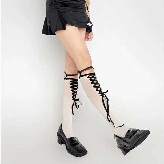 Kawaii Goth Leg Tights Socks